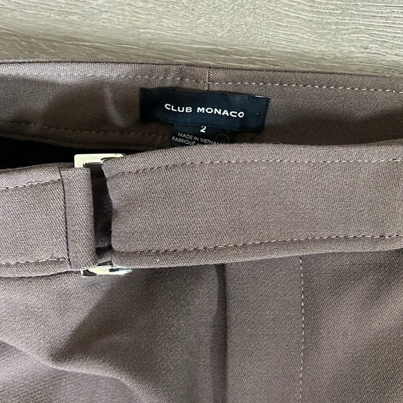 Club Monaco Bootcut Trouser in Taupe Grey - Picture 3 of 8